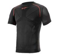 Alpinestars Tech Short Sleeve Undershirt Black Red - M-L