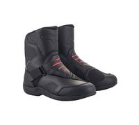 Alpinestars Ridge V2 Waterproof Motorcycle Boots, black-red, size 38 for Men