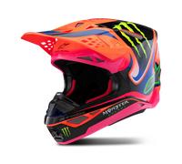 §Alpinestars S-M10 Deegan ECE06 MX Helmet Orange Fluo Purple Pink§