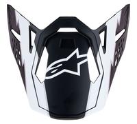 Alpinestars Supertech M10 Motocross Off-Road MX Helmet Peak Matt Black / White