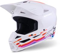 Alpinestars S-M3 Force Motocross Helmet, white-multicolored, size XS for Men