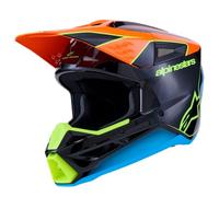 Alpinestars S-M3 Fray Motocross Helmet, black/blue/orange, size M (57/58)