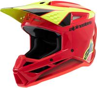 Alpinestars S-M3 Fray Motocross Helmet, red/yellow, size M (57/58)