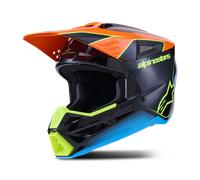 Alpinestars S-M3 Fray Motocross Helmet, black-blue-orange, size L for Men