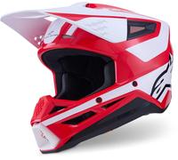 Alpinestars S-M3 Heat Motocross Helmet, white-red, size XL for Men