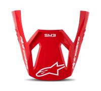 Alpinestars S-M3 Radium Helmet Peak Red Fluo/White/Gloss Red Fluo,White,Gloss