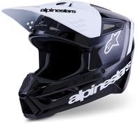 Alpinestars S-M3 Radium Motocross Helmet, black/white/grey, size M (57/58)