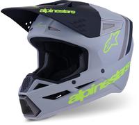 Alpinestars S-M3 Radium Motocross Helmet, grey/yellow matt, size L (59/60)
