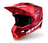 Alpinestars S-M3 RADIUM MX Helmet (Red Metallic/Red Fluo/White)