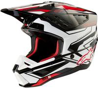 Alpinestars S-M5 Action 2 2024 Motocross Helmet, black/white/red, size M (57/58)