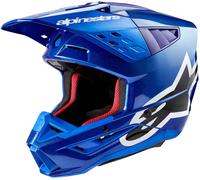 Alpinestars S-M5 Corp 2024 Motocross Helmet, blue, size 2XL for Men