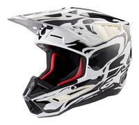 Alpinestars S-M5 Mineral Motorcycle Motocross Helmet - Gloss Grey / Dark Grey