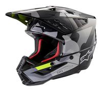 Alpinestars S-M5 Rover 2 2024 Motocross Helmet (Black/Grey/Yellow, L (59/60))