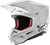 Alpinestars S-M5 Solid 2024 Motocross Helmet, white, size S for Men