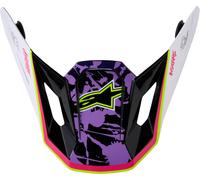 Alpinestars S-M7 Blaster Helmet Peak, white/pink/purple, One size