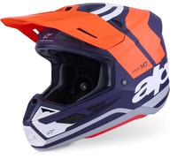 Alpinestars S-M7 Core Motocross Helmet, orange matt/blue, size M (57/58)