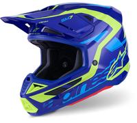 Alpinestars S-m7 Deed Ece22.06 Off-road Helmet Blue 2XL