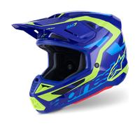 Alpinestars S-M7 Deed MX Helmet Blue/YellowXS Blue,Yellow
