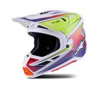 Alpinestars S-M7 Fuse Motocross Helmet, white-multicolored, size 2XL for Men