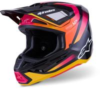 Alpinestars S-M7 Rise Motocross Helmet, black-pink, size L for Men
