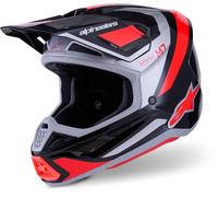 Alpinestars S-M7 Rise Motocross Helmet, black/silver/red, size XS (53/54)
