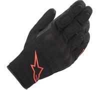 Alpinestars S Max Drystar Waterproof Gloves Motorcycle Black Red Fluo