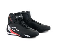 Alpinestars Sektor Motorcycle Shoes, black/white/red, size 43