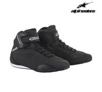 ALPINESTARS SEKTOR MOTORCYCLE MOTORBIKE PROTECTIVE SHORT BOOT BLACK WHITE