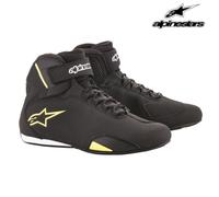 ALPINESTARS SEKTOR MOTORCYCLE MOTORBIKE PROTECTIVE SHORT BOOT BLACK WHITE