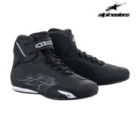 ALPINESTARS SEKTOR MOTORCYCLE MOTORBIKE PROTECTIVE SHORT BOOT BLACK WHITE