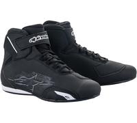 Alpinestars Sektor Motorcycle Shoes, black-white, size 48 for Men