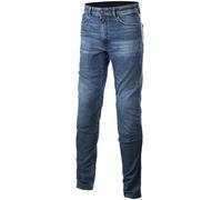 Alpinestars Sektor Regular Fit Motorbike Riding Denim Jeans - Mid Blue