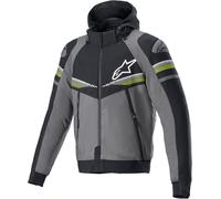 Alpinestars Sektor V2 Motorcycle Hoodie, black-grey-yellow, size S for Men