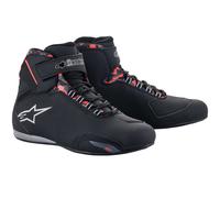 Alpinestars Sektor WP MC Shoes Black/Grey/Red Fluo45 Black,Grey,Red Fluo