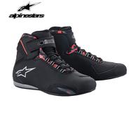 Alpinestars Sektor Waterproof Paddock Sports Touring Motorcycle Boots Black Red