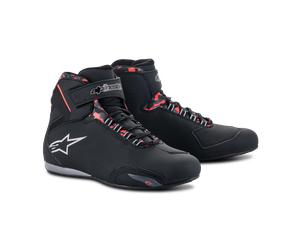 Alpinestars Sektor WP MC Shoes Black/Grey/Red Fluo42 Black,Grey,Red Fluo