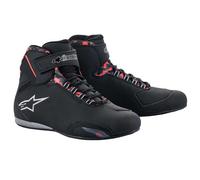 Alpinestars Sektor Waterproof Motorbike Motorcycle Riding Shoes - Black Grey Red