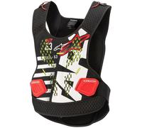 Alpinestars Sequence Chest Protector, white-red, size XL 2XL for Men