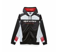 Alpinestars SESSIONS II 2 Zipped/Hooded Fleece with Hood Black/White/Red -size L