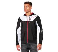Alpinestars Sessions V3 Hoodie for Men Fleece Sweatshirt with Hood Black/White/Red L