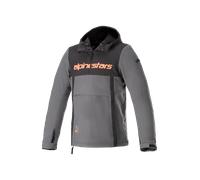 Alpinestars Sherpa Motorcycle Hoodie Reflex Black/Tar Grey/Red Fluo4XL Black,Tar Grey,Red Fluo