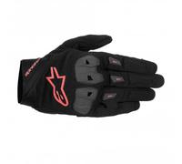 Alpinestars Short Sports Gloves - Men's SP X 1 - Black/Red Fluo