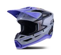 Alpinestars SM3 Jettson MX Helmet Grey/Purple/BlackXXL Grey,Purple,Black