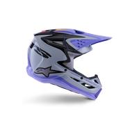 Alpinestars SM3 Jettson Youth Helmet ECE06 Gray Purple Black Glossy, Size: YM