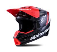 Alpinestars S-M3 Radium Motocross Helmet, black-red, size S for Men