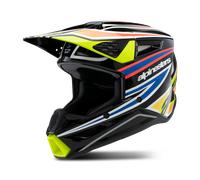 Alpinestars SM3 Wurx ECE06 Youth MX Helmet Black/Yellow/Fluo Blue/RedL Black,Yellow,Fluo Blue,Red