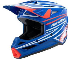 Alpinestars SM3 Wurx Youth Motocross Helmet, white-red-blue, size M for Men