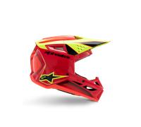 Alpinestars SM3 Youth Fray Helmet ECE06 Red Yellow Fluo Black Glossy, Size: YL