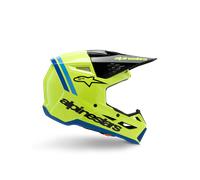 Alpinestars SM3 Youth Radium Helmet ECE06 Yellow Fluo Black Blue Gl, Size: YL