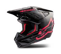 Alpinestars S-M5 Corp 2024 Motocross Helmet, black-pink, size 2XL for Men